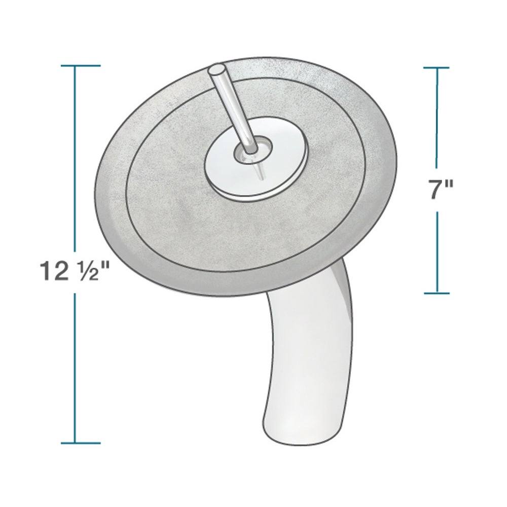 P716 Vessel Bathroom Sink Waterfall Faucet Ensemble, Chrome