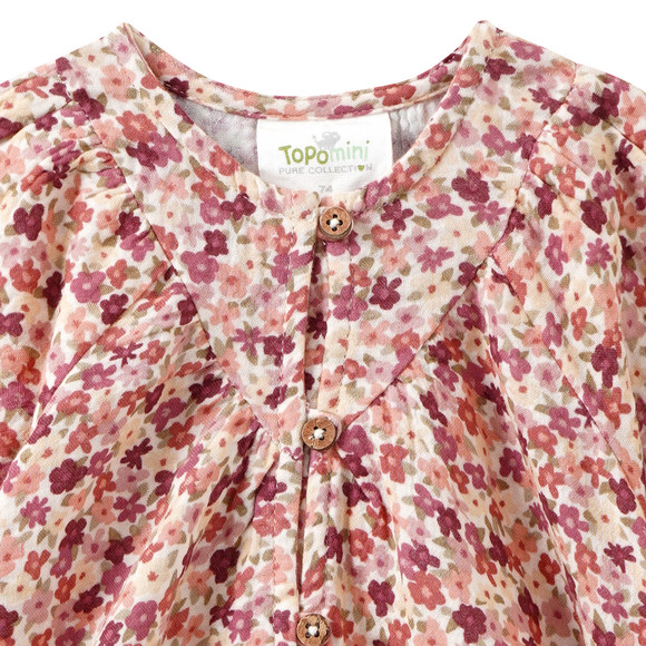 Topomini Pure Collection Baby Musselinbluse mit Blümchen