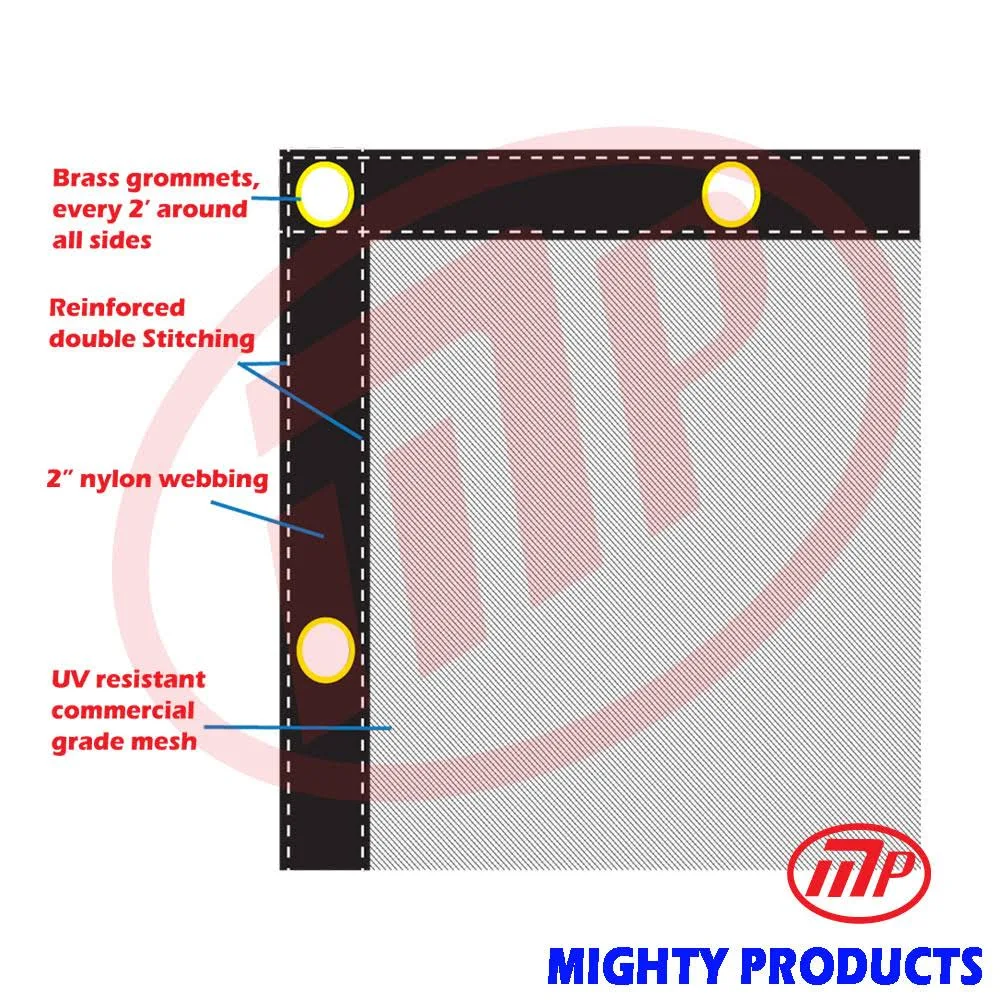 Xtarps, MN-DN-1216, Debris Safety Netting, 12&H x 16&w, Black
