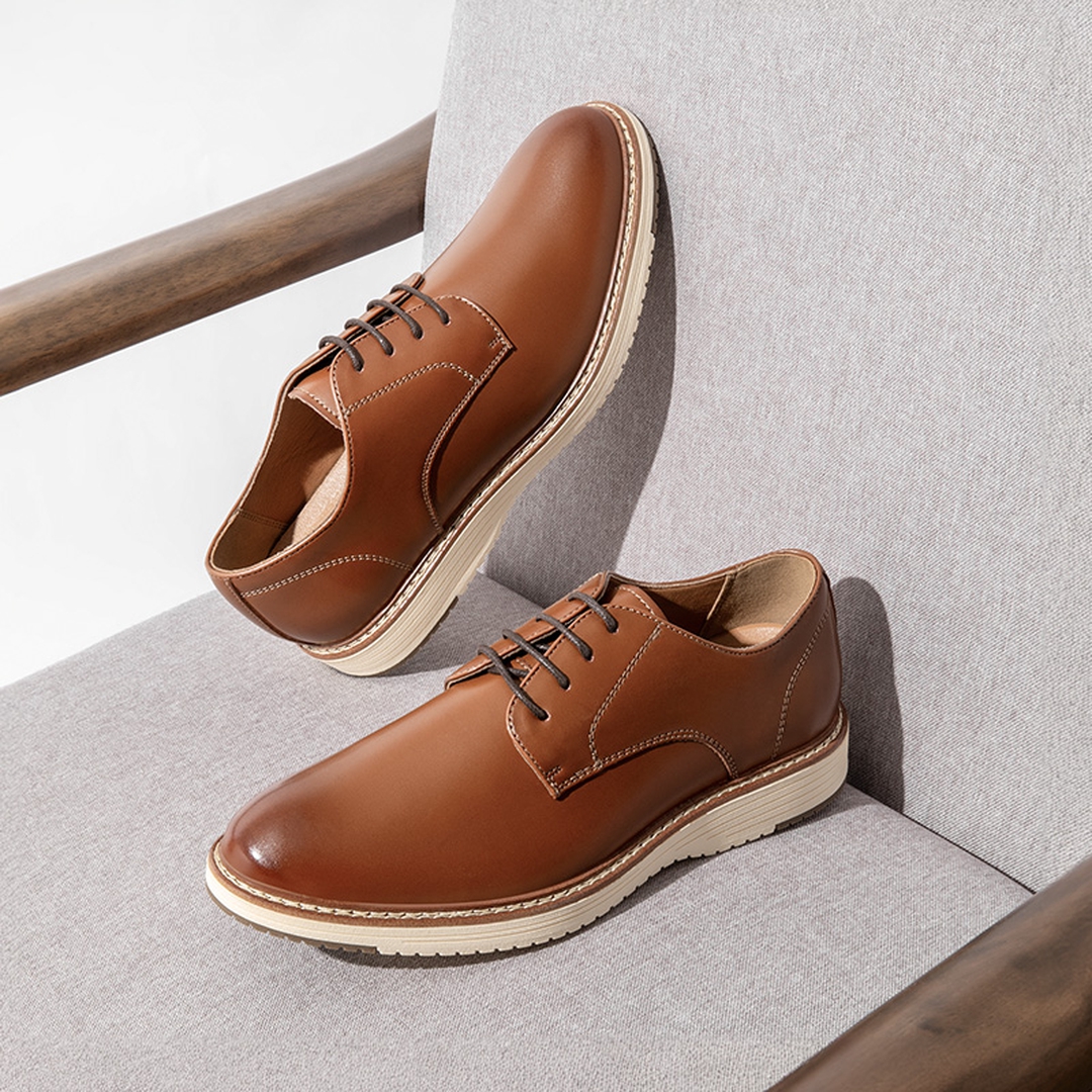[CrossFlex Lite Polish] Men's Non-Slip Smart Casual Oxfords