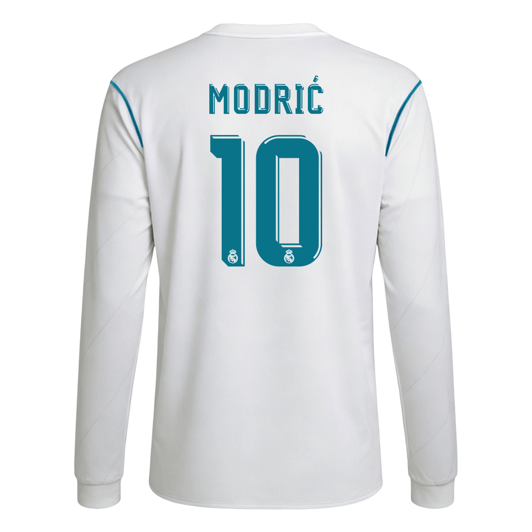 Retro Soccer Jersey MODRIĆ #10 Real Madrid Home Long Sleeve 2017/18