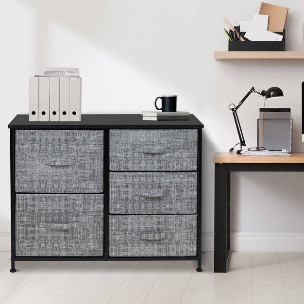Sorbus Drawer Dresser Nightstand For Home Bedroom And More Gray