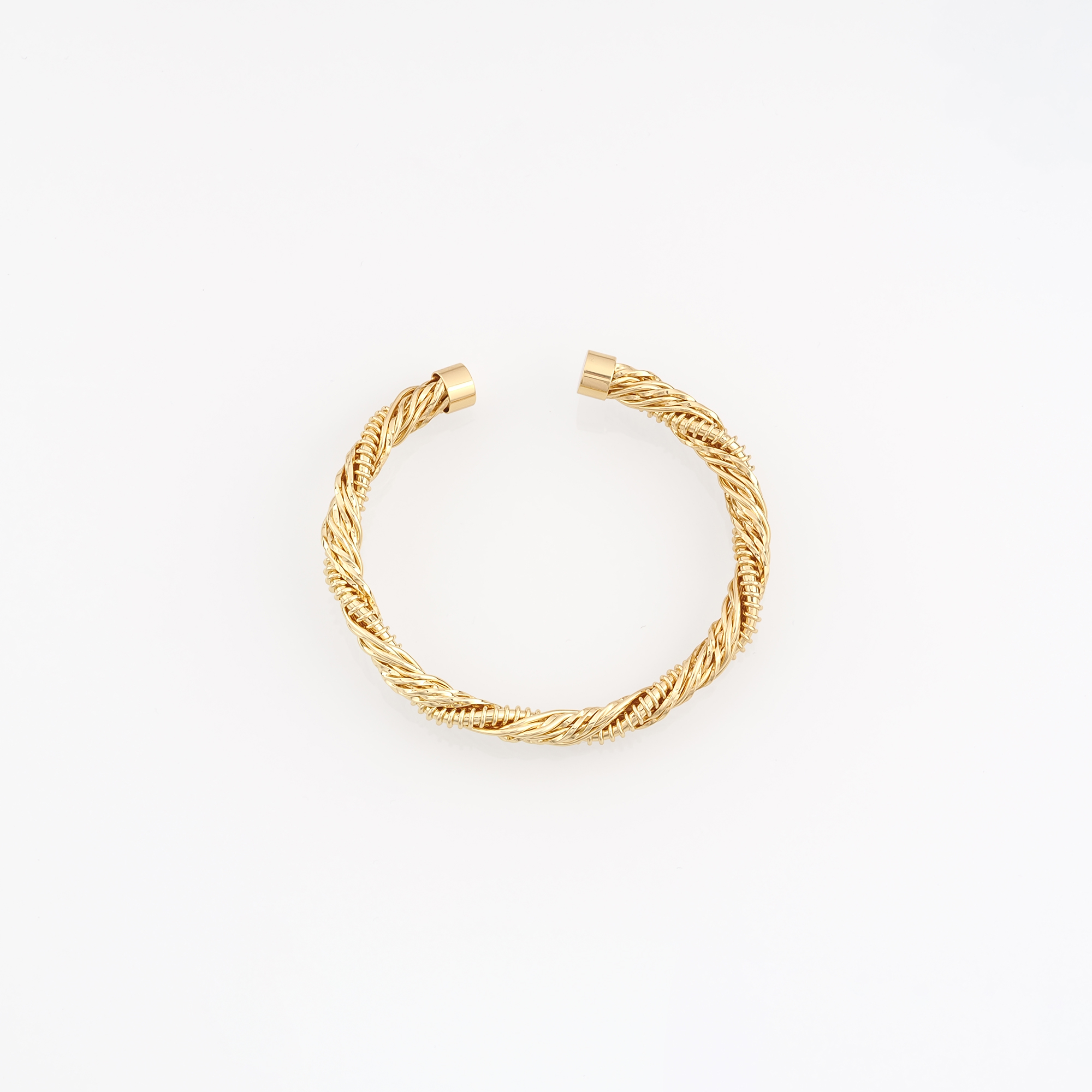 18K Gold Filled Twist Bangle,Gold Bracelet,Dainty Bracelet,Minimalist Bracelet,Everyday Bracelet,Gift for Her