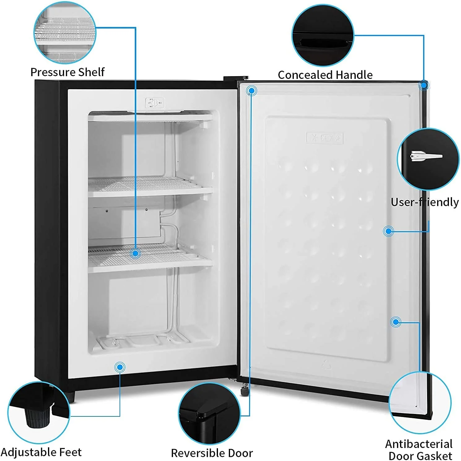 Compact Upright Freezer