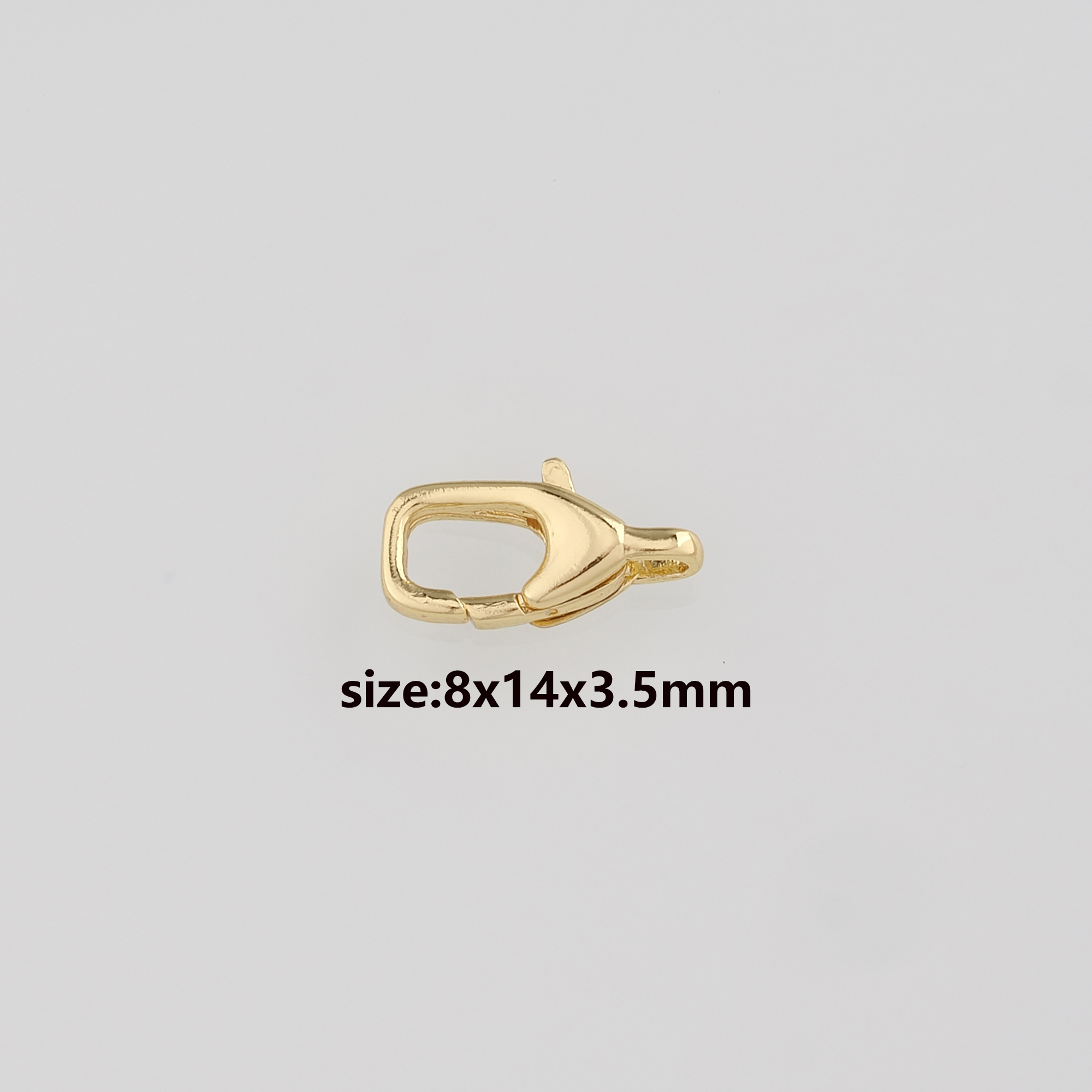 18K Gold Filled Lobster Claw Clasp,Dainty Lobster Clasp Lock,Spring Buckle for DIY Jewelry Necklace Bracelet