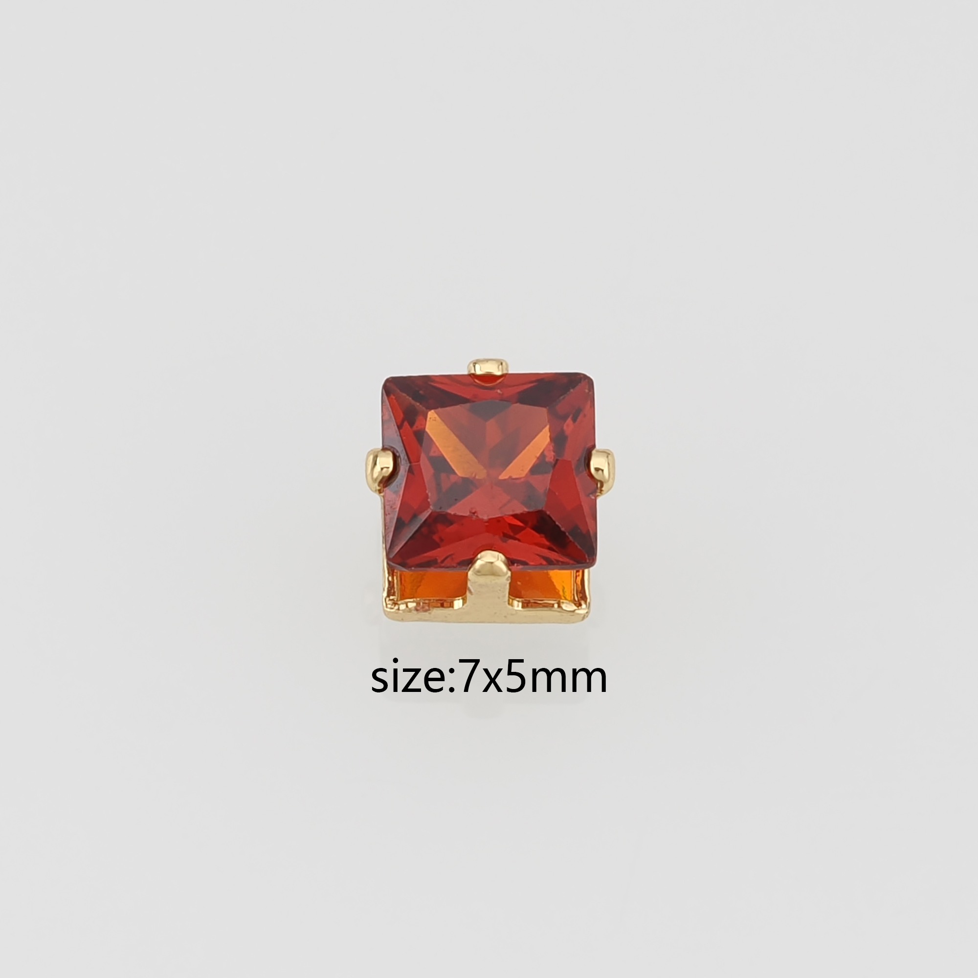 18K Gold Filled Square Spacer Beads,Zircon Square Bead,Dainty Bead  for Bracelet Jewelry Necklace Making Supply