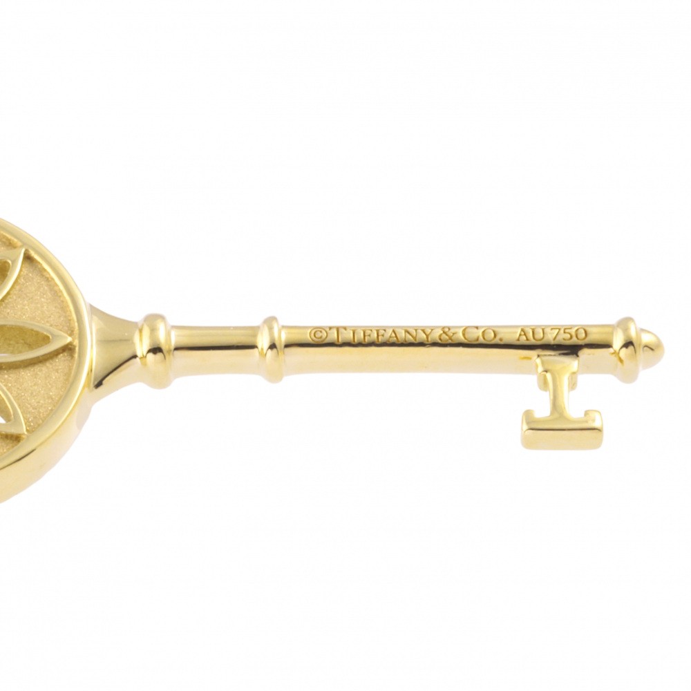 Tiffany & Co. Key Daisy Necklace 18K Yellow Gold Diamond