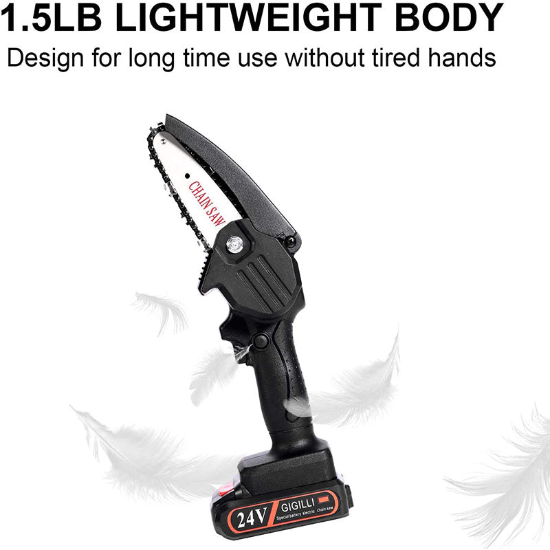 Woosir Upgraded 24V Mini Chainsaw With 2 Batteries 2 Chain