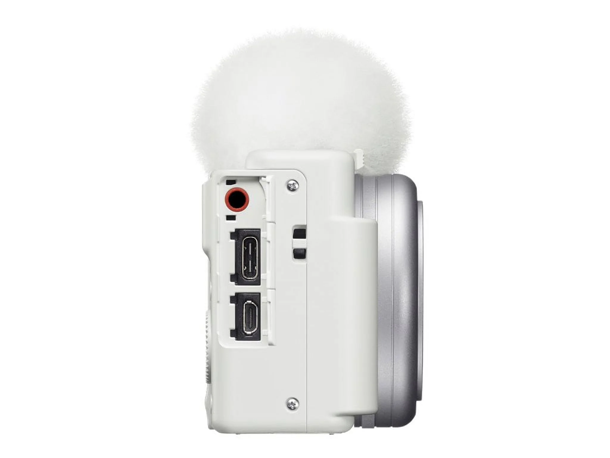 Sony ZV-1F - Digital camera - compact - 20.1 MP - 4K / 30 fps - ZEISS - Wi-Fi, Bluetooth - white