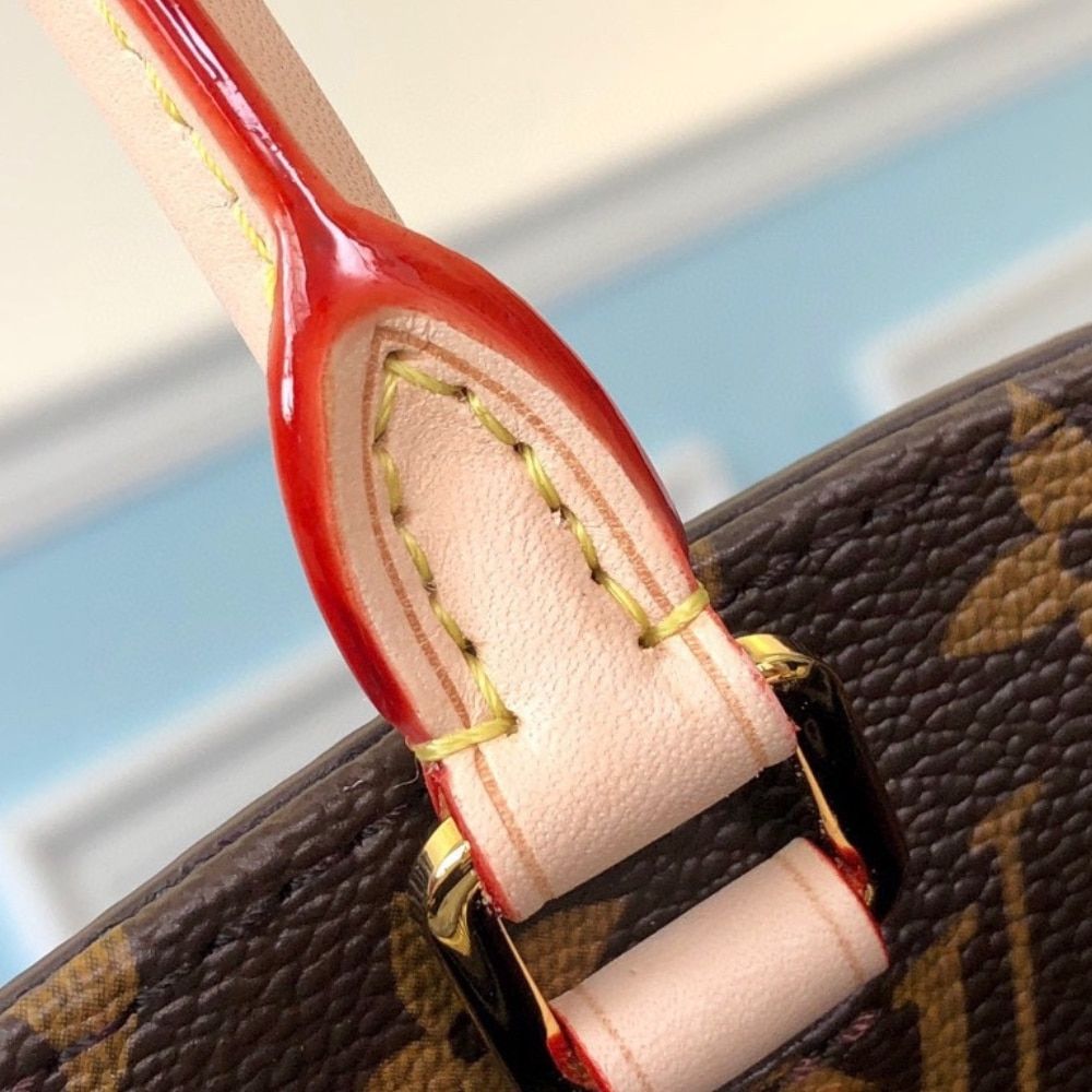 [Premium Quality] – Louis Vuitton Montaigne MM Monogram Coated Canvas Brown 13 Inches M41056