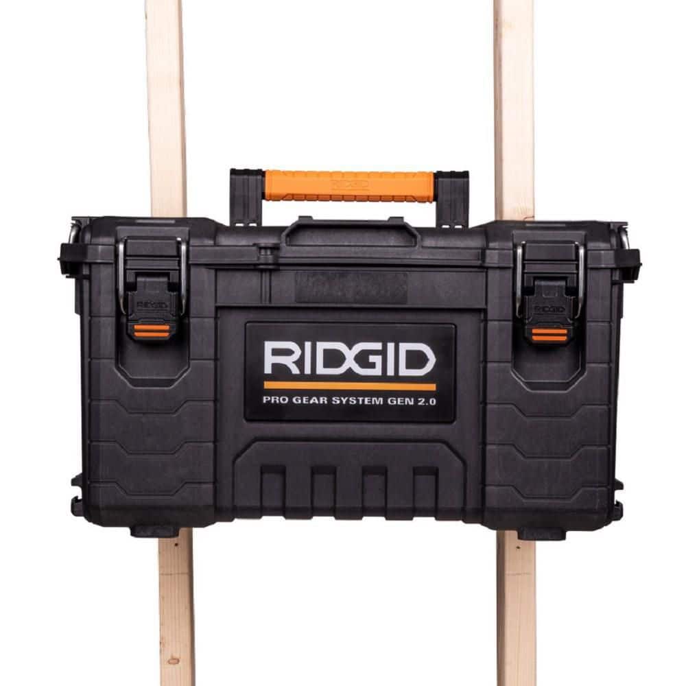 Ridgid 2.0 Pro 22 in. Gear System Rolling Tool Box and Tool Box and Tool Case 254065-254067-254069