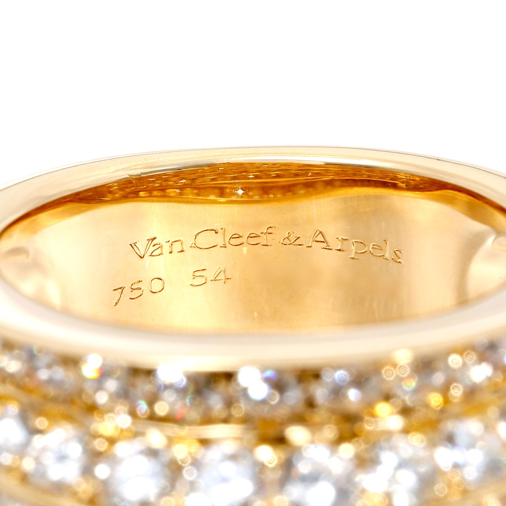 Van Cleef & Arpels K18 Yellow Gold Ring Diamond