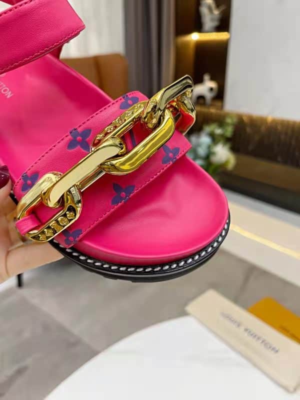 Louis Vuitton Paseo Flat Comfort Sandal Pink