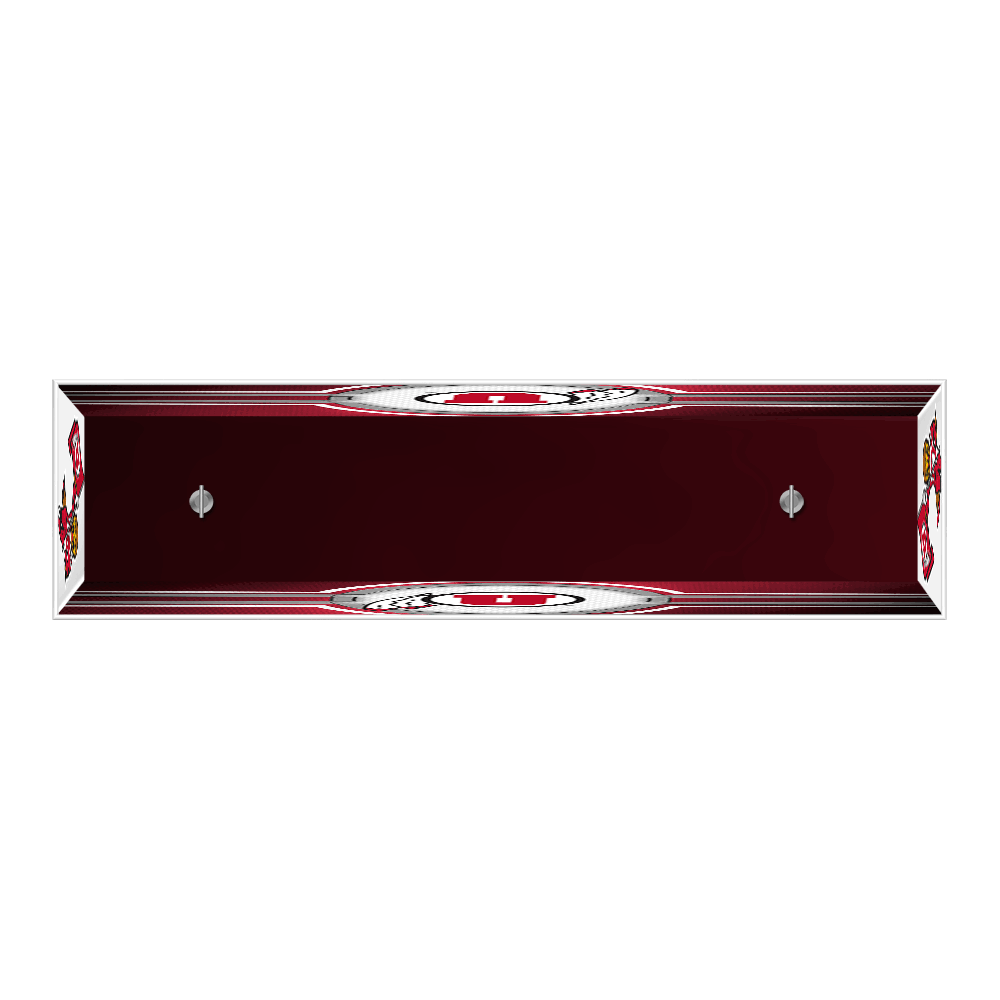 Utah Utes 46x22 Edge Glow Pool Table Light-Red