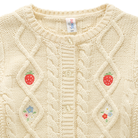 Topolino Mädchen Strickjacke mit Stickereien