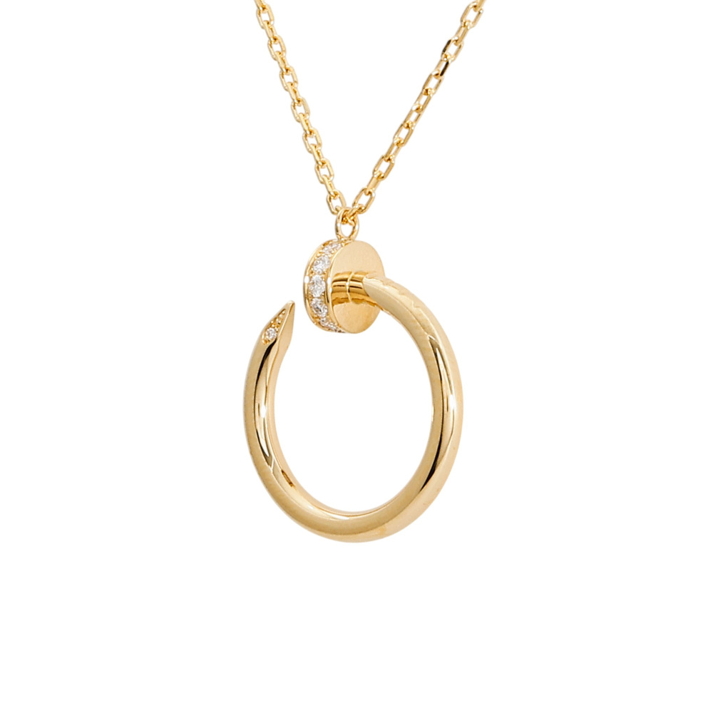 Cartier Juste un Clou Necklace 18K Yellow Gold Diamond B7224512