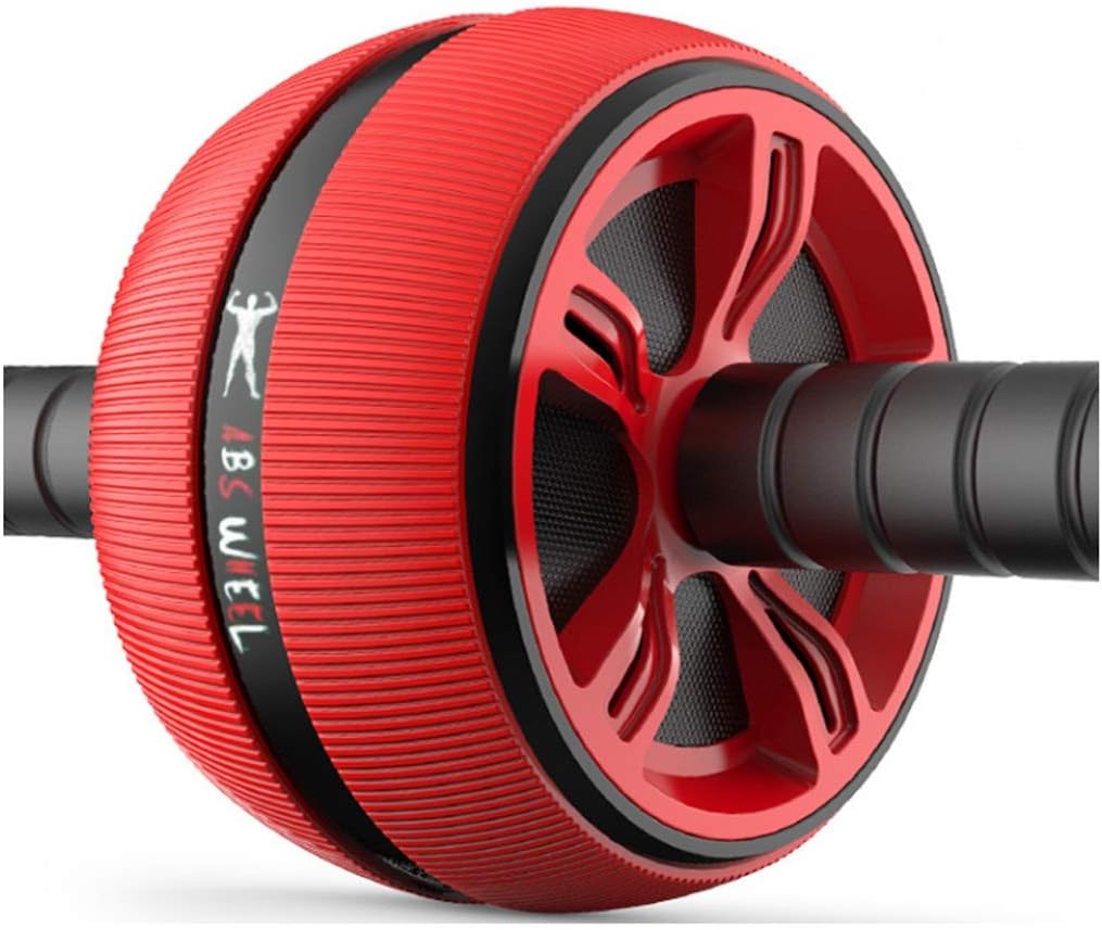 Abdominal Wheel Roller Trainer - Ab Roller Wheel Exercise Equipment,with Training Pad - Fitness Equipment,for Gym Home Exercise Tool Red