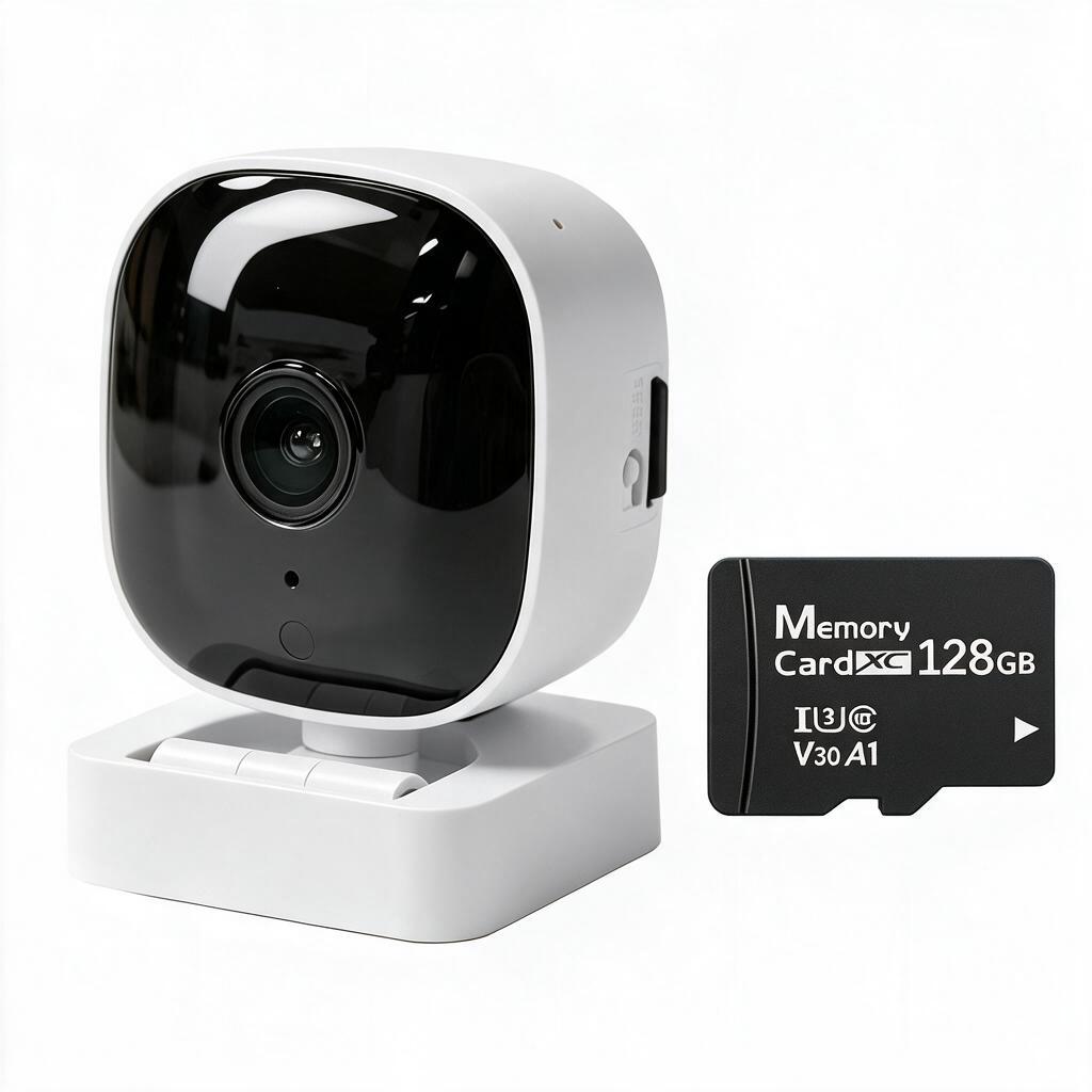 กล้องวงจรปิด WiFi กล้องบ้านขนาดเล็ก HD ภาพคมชัด กล้องเฝ้าดูบ้าน รองรับTF‑card 128GB