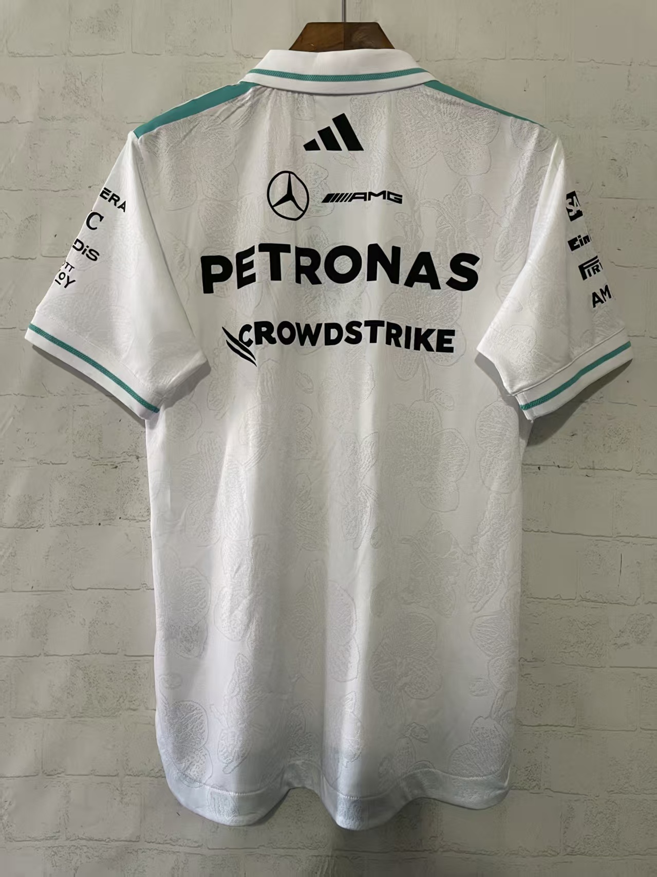 2026 F1 Mercedes White Polo S-5XL