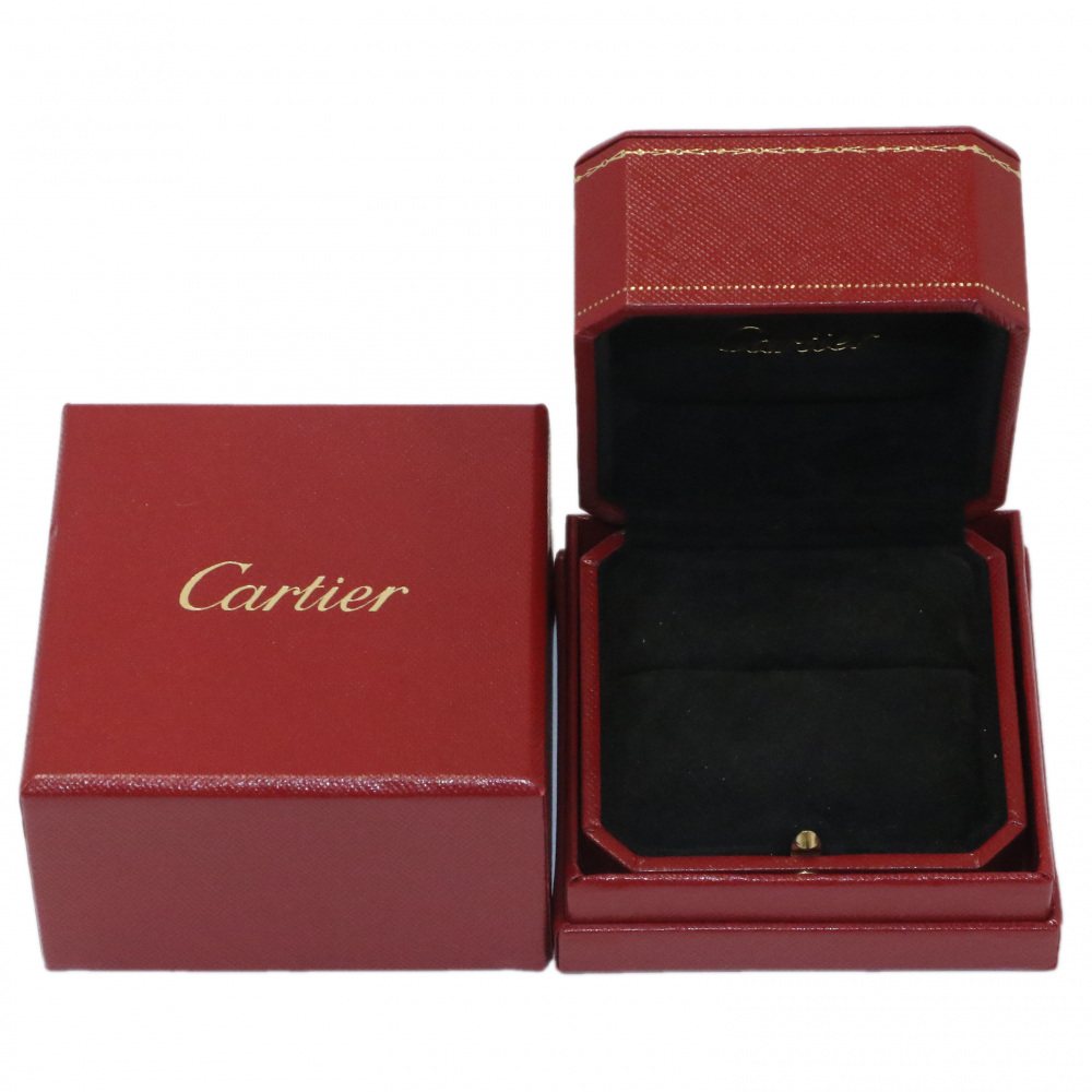 Cartier Trinity Full Diamond Ring Tri-Gold