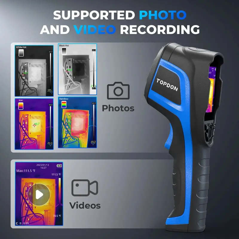 TOPDON TH300 Thermal Imaging Camera – 256×192 IR Resolution, Handheld Diagnostic Tool