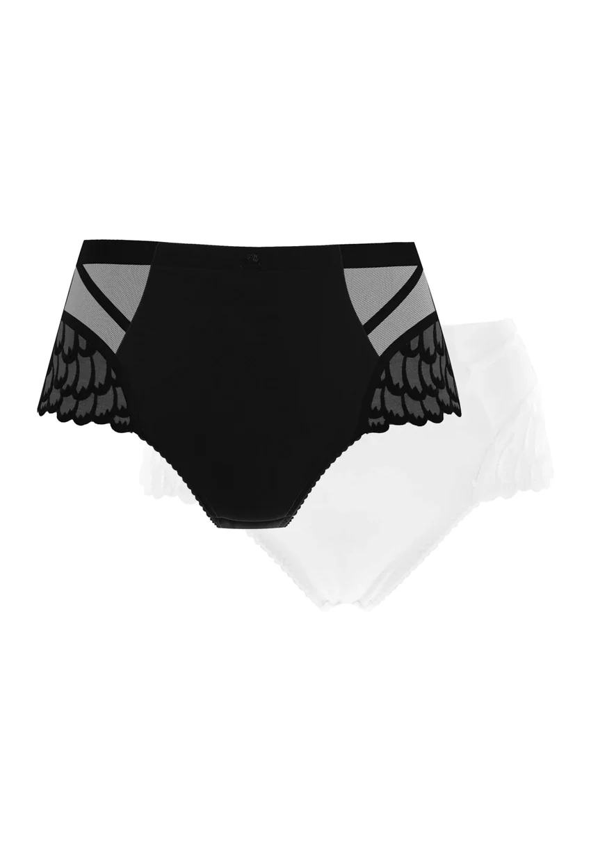 Lot de 2 culottes Narcisse Noir et Ivoire