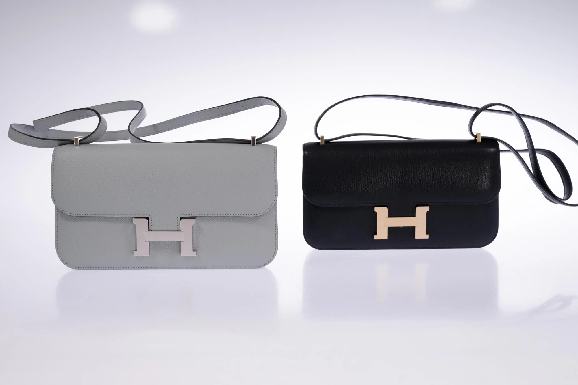 Hermès Constance Elan 25 Blue Glacier Epsom Palladium Hardware