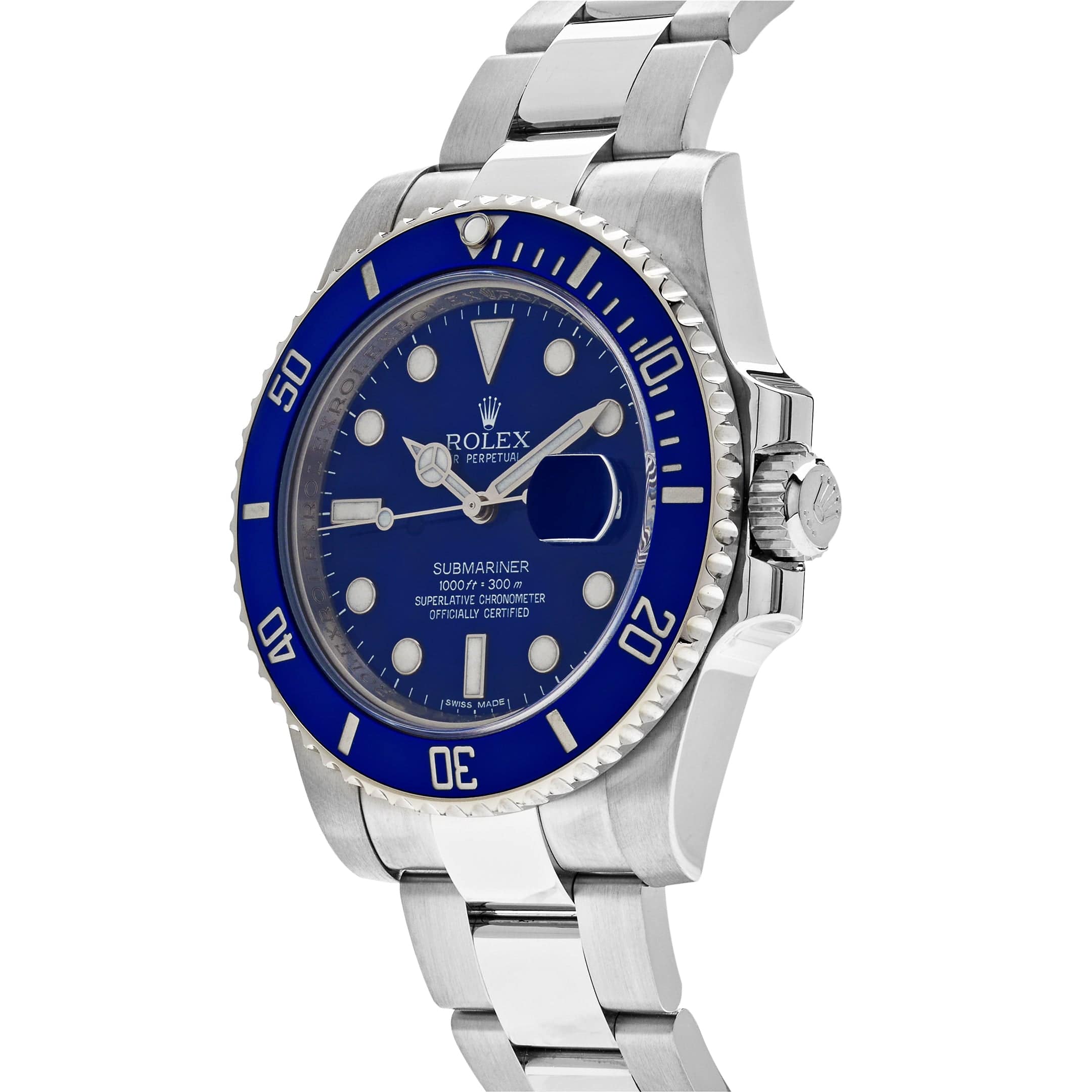 Rolex Submariner Date 116619LB 'Smurf' White Gold Blue Dial Blue Bezel (2019)