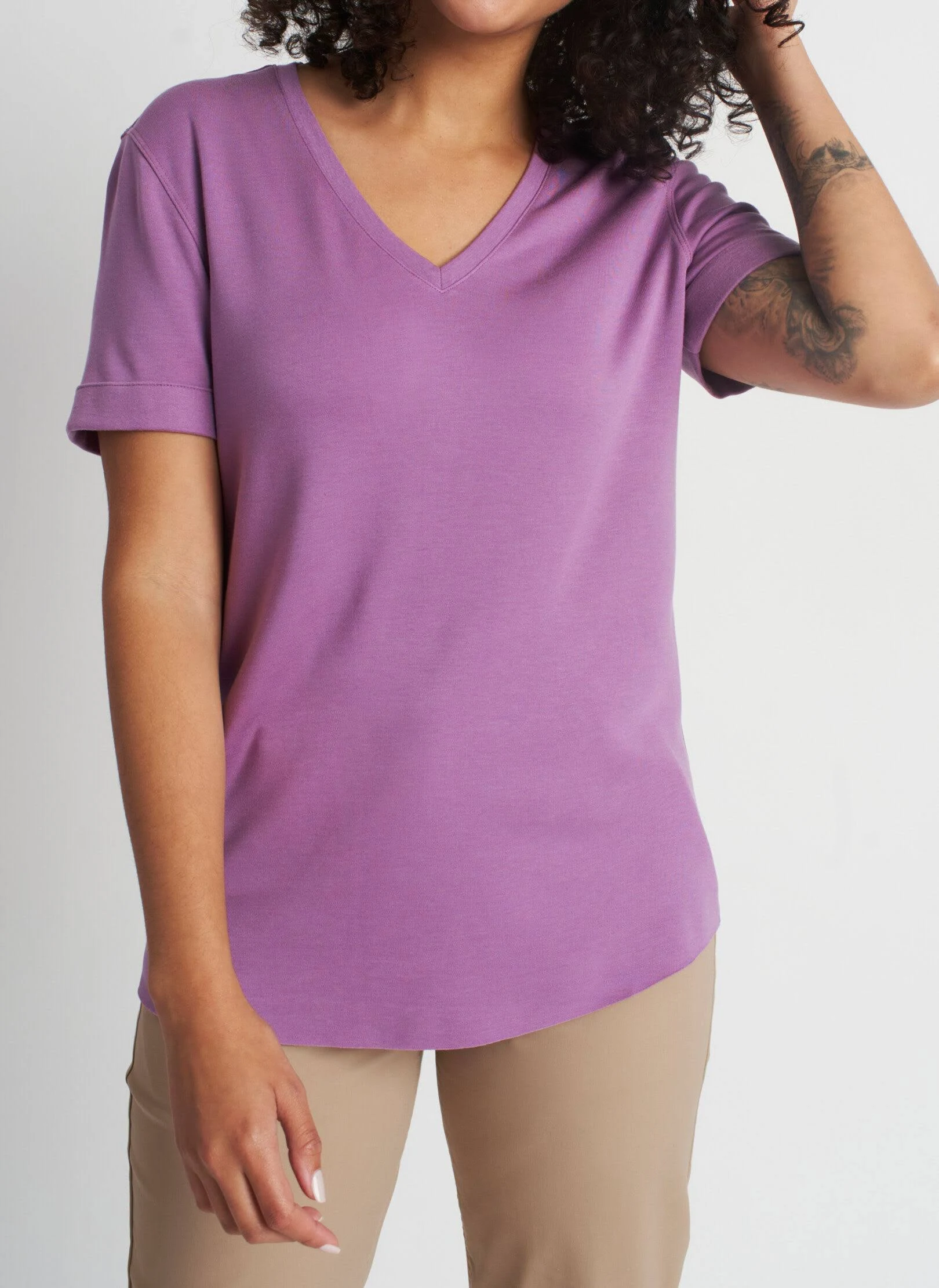 Good Feels Brushed V-Neck Tee