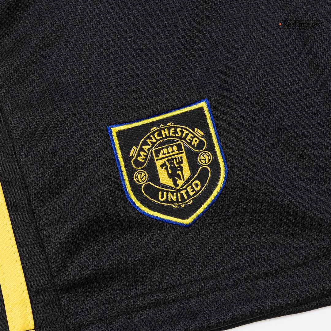 Manchester United Third Away Kids Soccer Jerseys Kit 2025/26