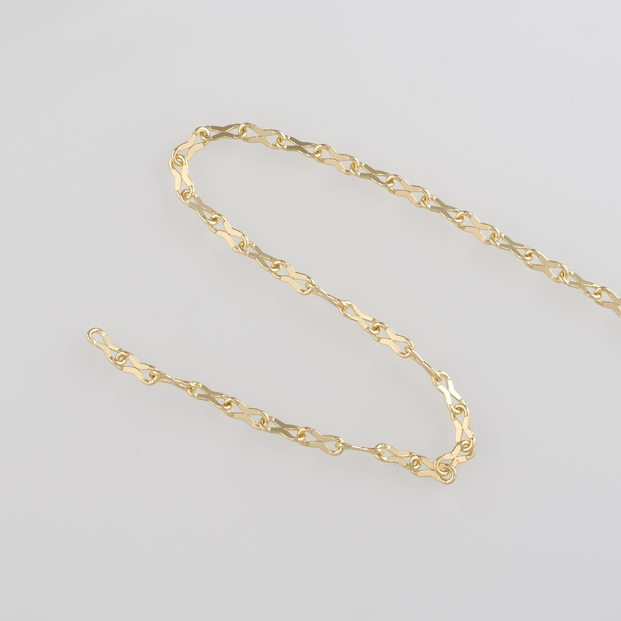 18K Gold Filled Cable Chain Necklace,Dainty Thin Link Chain,Gold Chain Necklace for Women DIY Jewelry Making Supply
