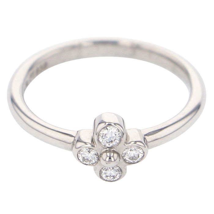 Tiffany & Co. Tiffany Flower Lace Diamond PT950 Ring Platinum