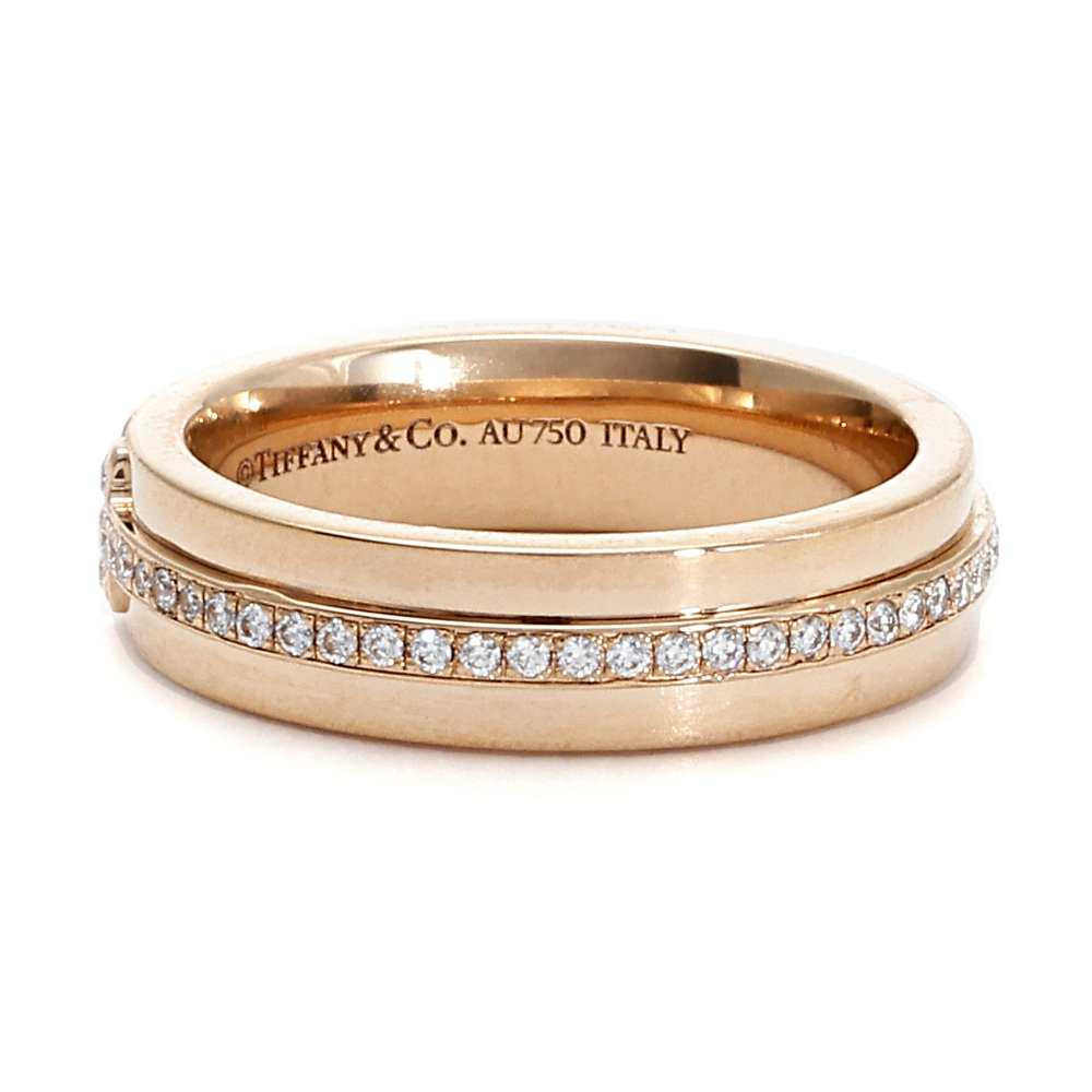 Tiffany & Co. Tiffany T Narrow Diamond Ring 18K Rose Gold 60151401