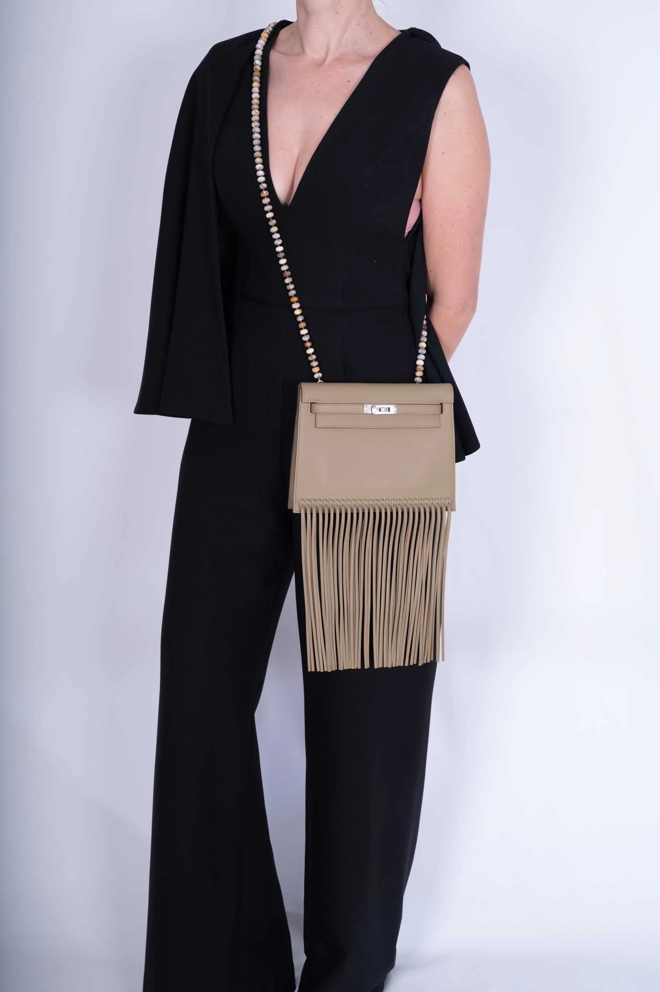 Hermès Kelly Danse Fringe Marfa Swift Palladium Hardware