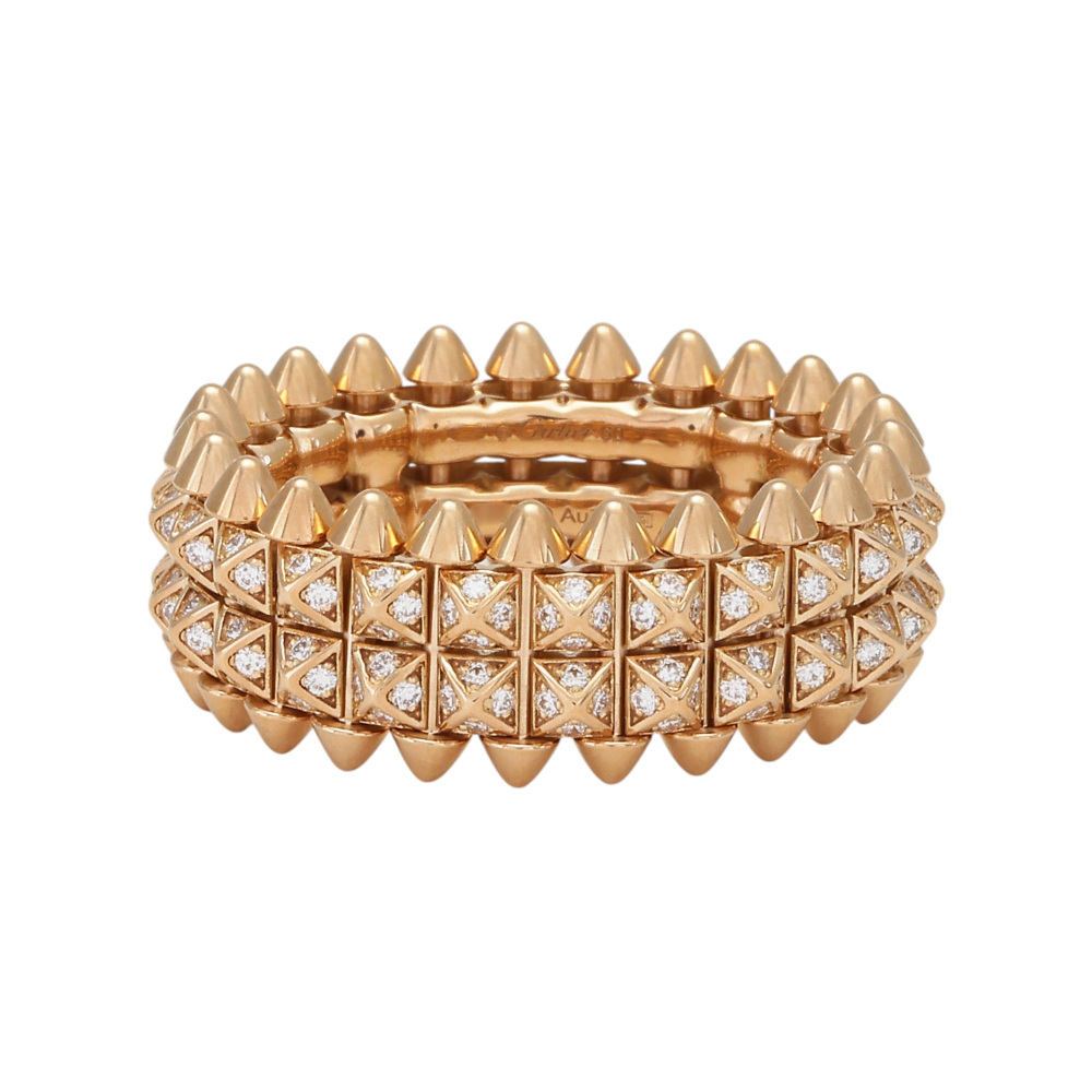 Cartier Crash Do Ring 18K Rose Gold Diamond B4237900