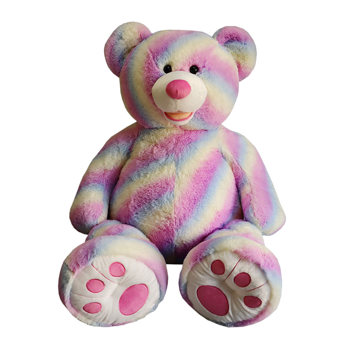 2026 53 Inch (1.3m) Hugfun Plush Rainbow Teddy Bear