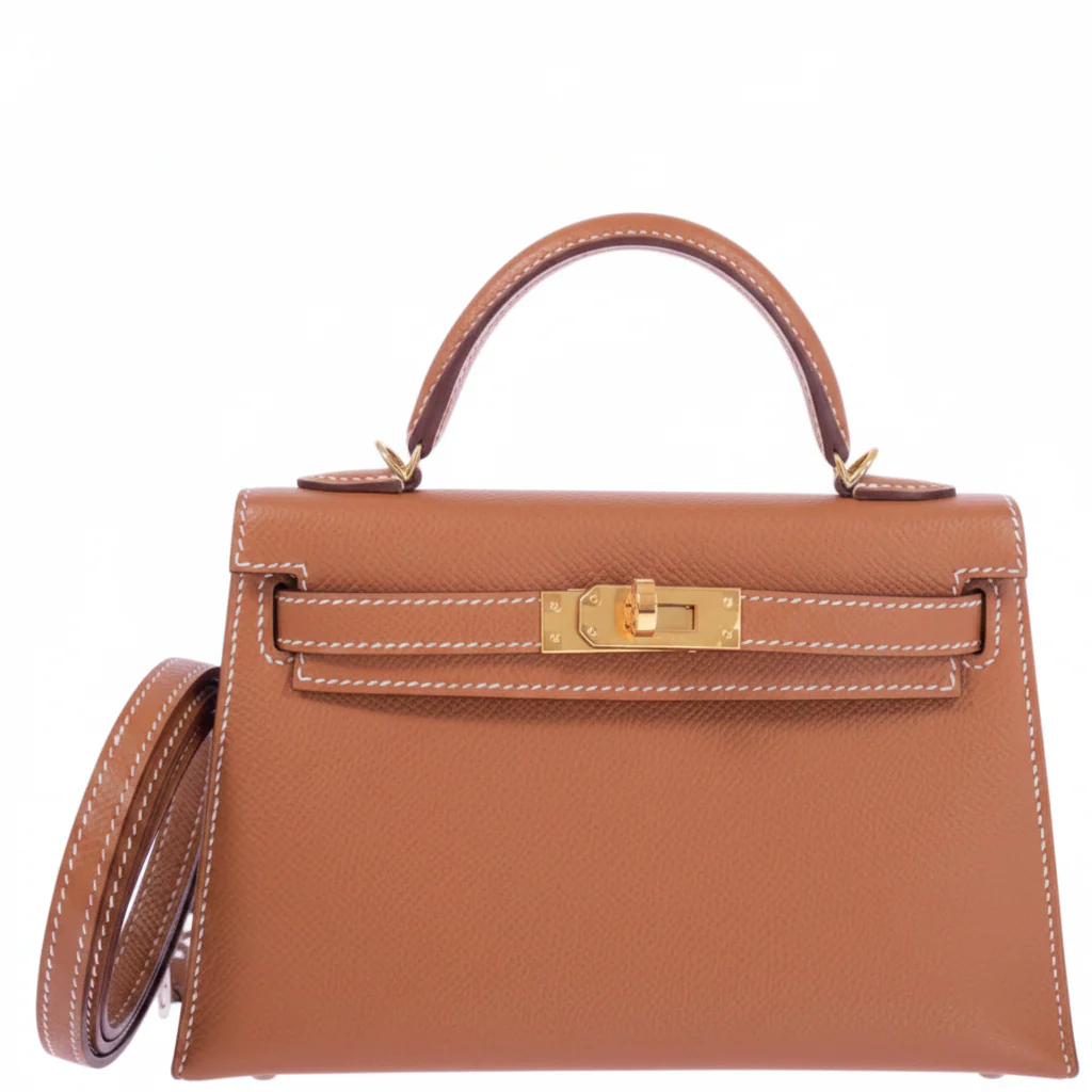 Hermès Mini Kelly II 20 Sellier Gold Epsom Gold Hardware