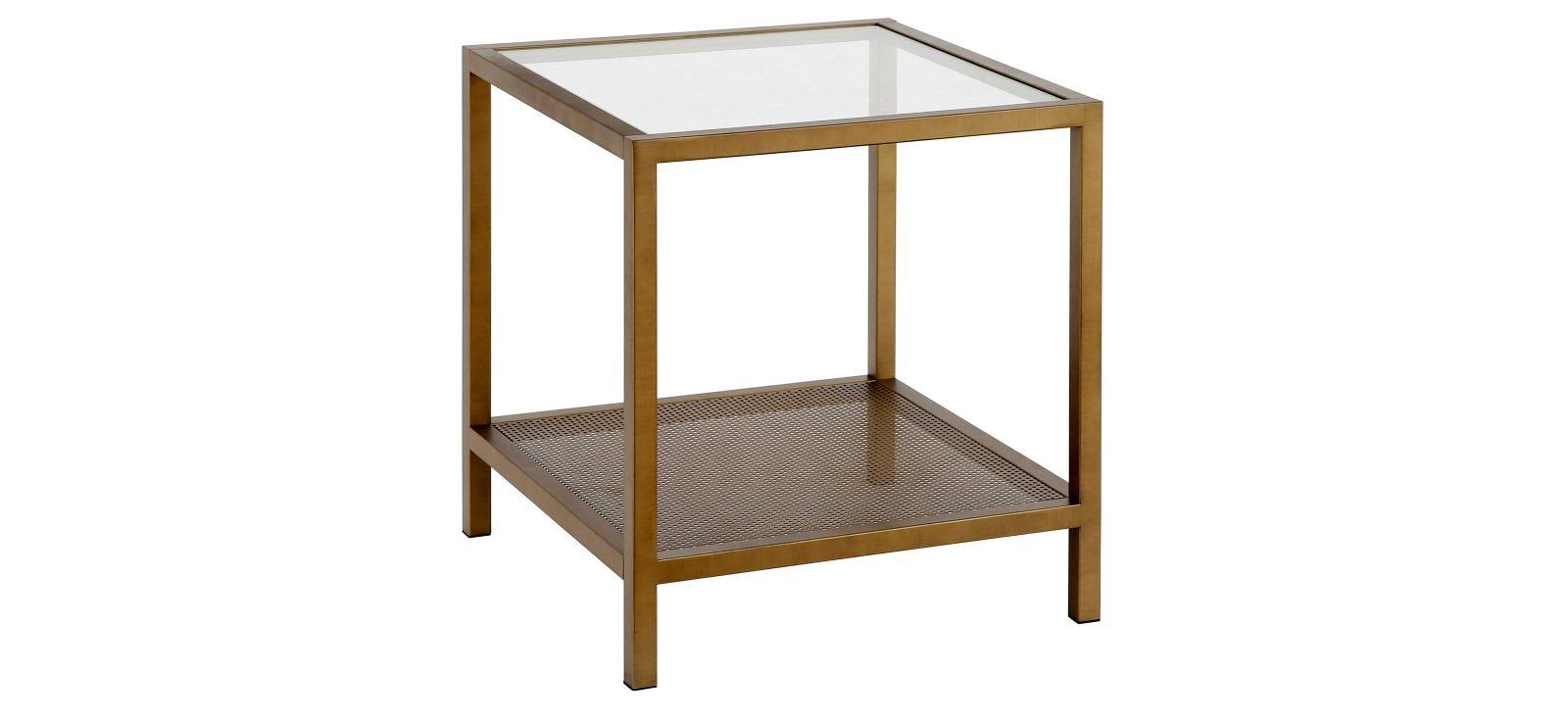 Rigan Side Table in Brass