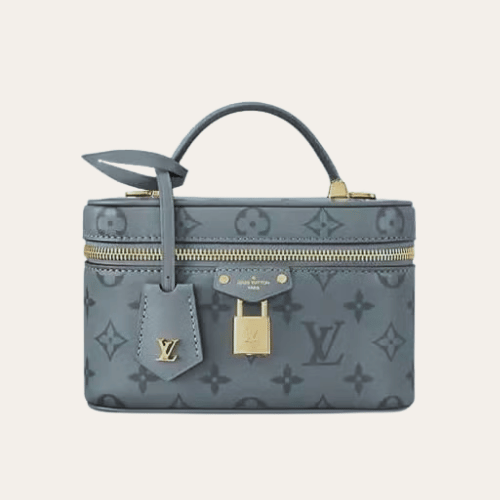 Louis Vuitton Vanity Pm Monogram Empreinte Gray 7.1 Inches