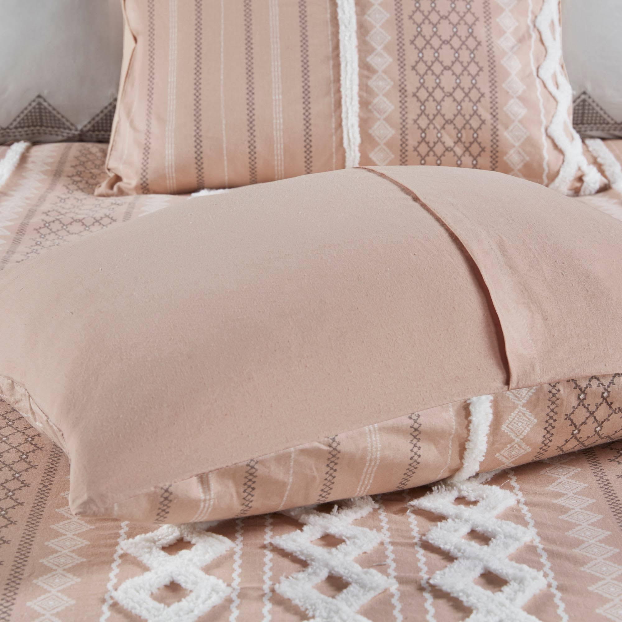 INK+IVY - Imani Cotton Duvet Cover Mini Set - Blush - King/Cal King