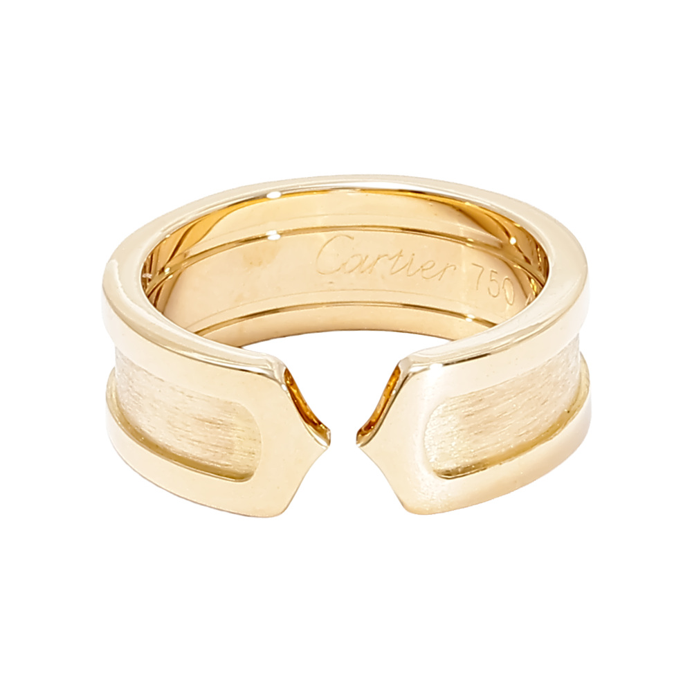 Cartier 2C Ring 18K Yellow Gold