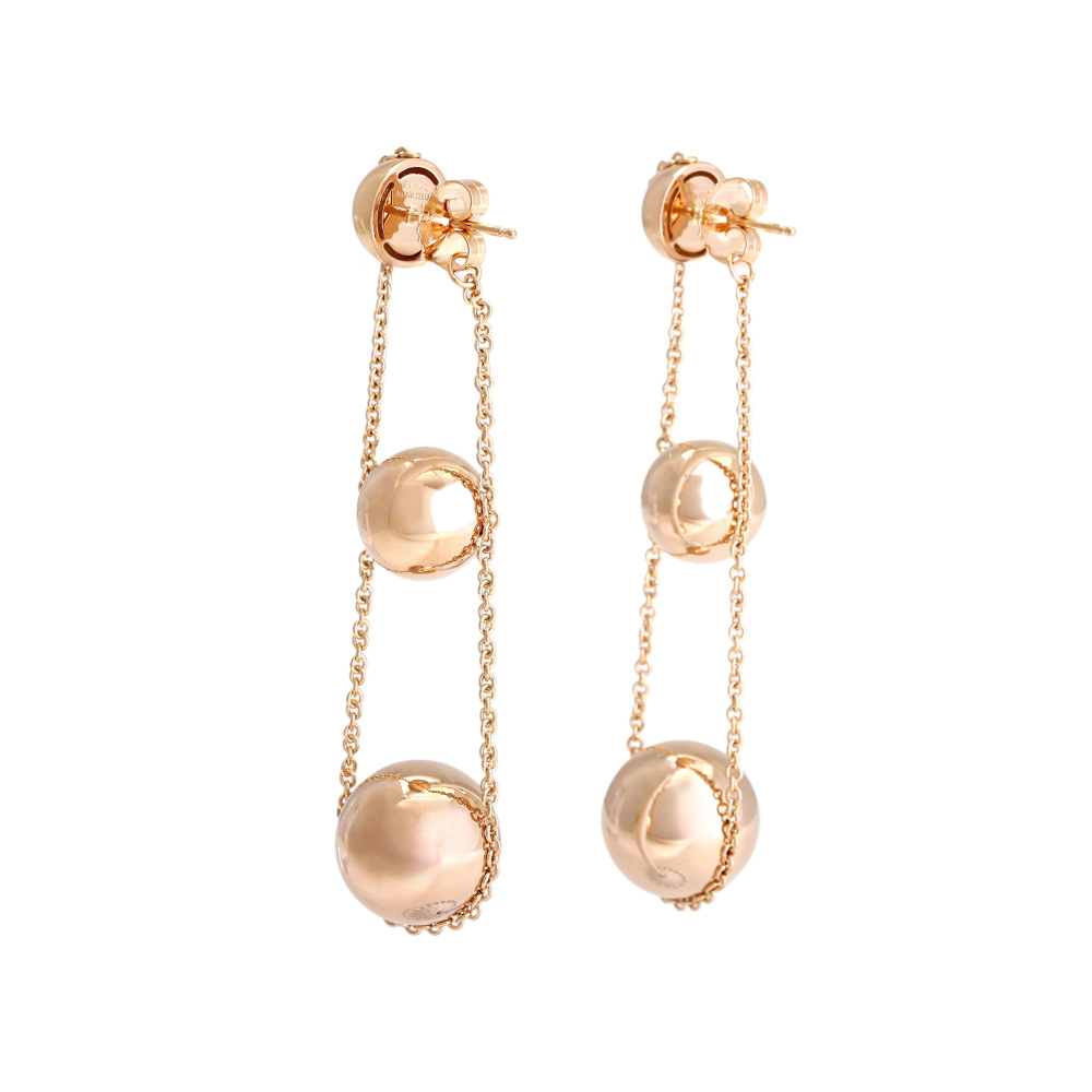 Tiffany & Co. Hardware Triple Drop Earrings 18K Rose Gold 63008990