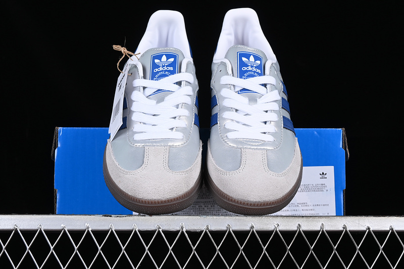 Adidas Samba Vegan White/Brown/Blue/Silver IG1024