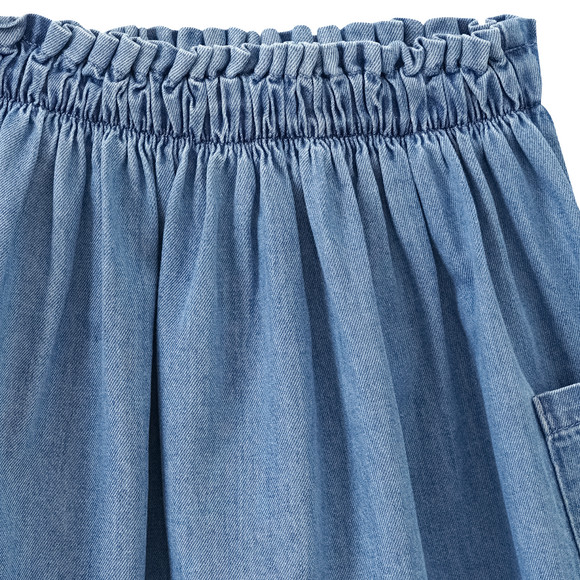 Famy Mädchen Rock in Denim-Optik