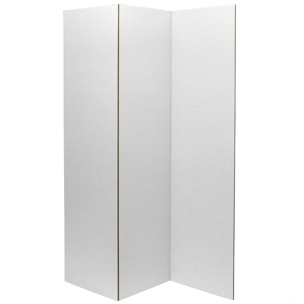 6 x27 Cardboard Room Divider 3 Panel Oriental Furniture