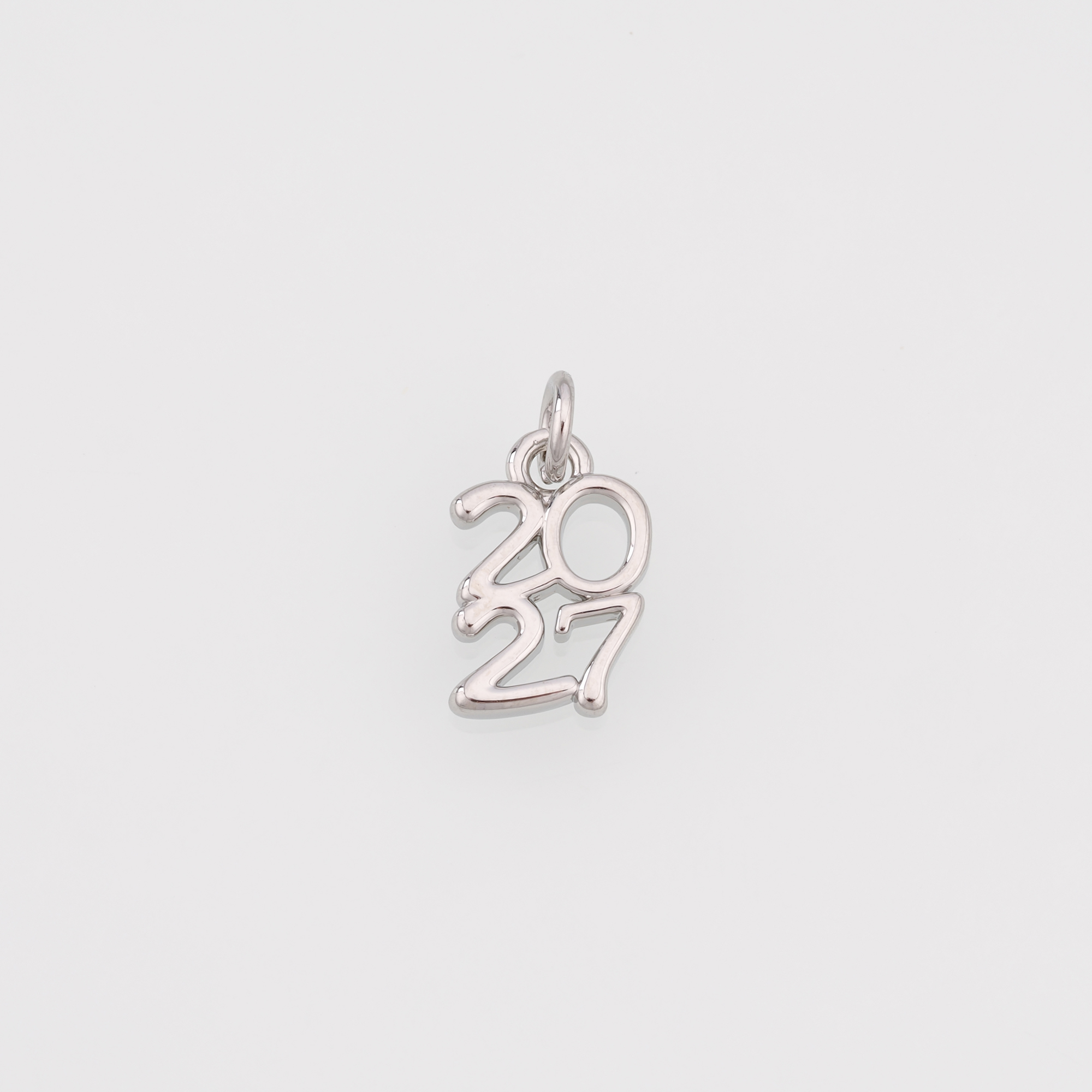 18K Gold Filled Year 2027 Pendant,Dainty 2027 Number Charm Earrings Necklace for DIY Jewelry Making Supply