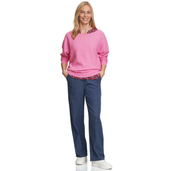 Jonas Nielsen Damen Wide-Leg-Jeans mit Elastikbund