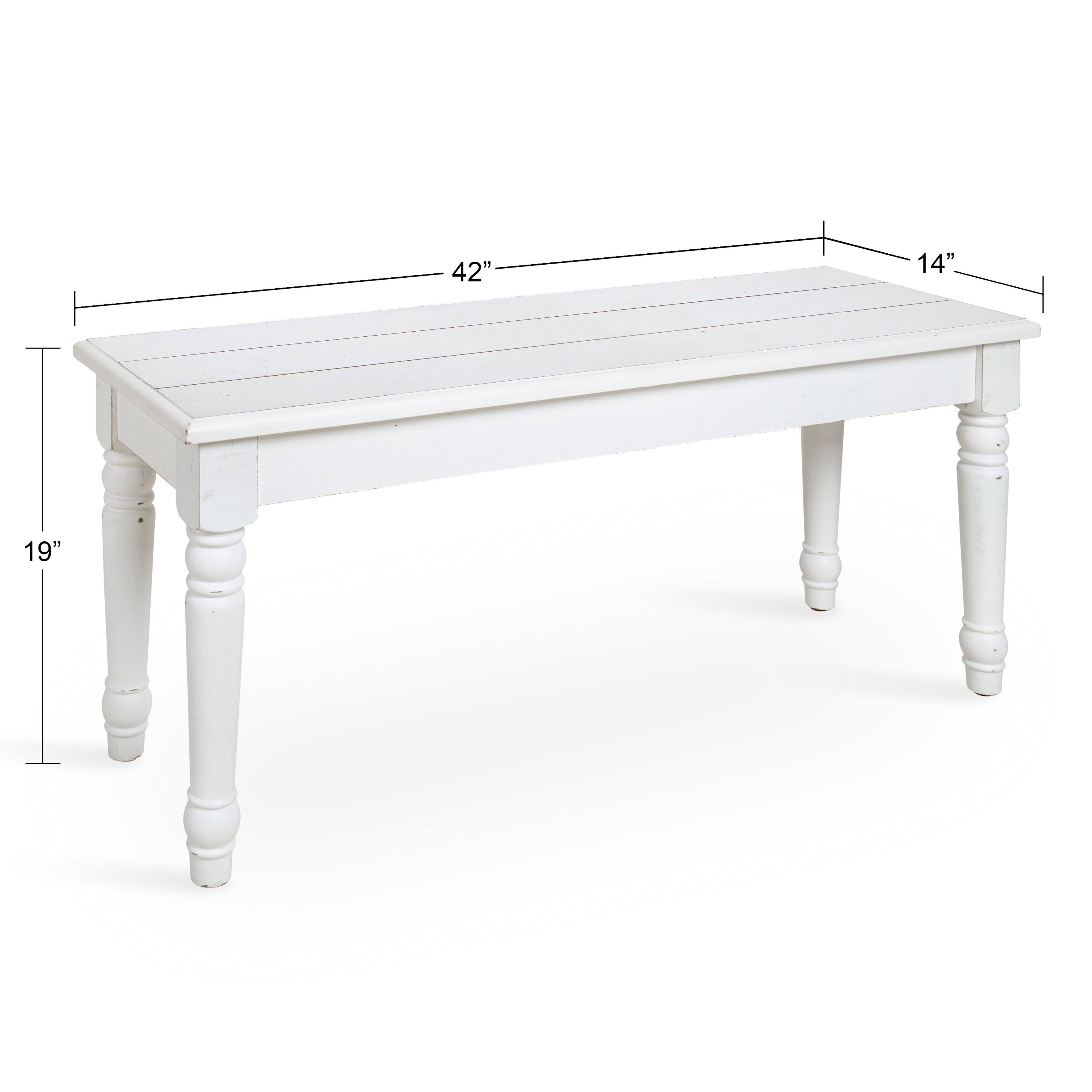 Kate and Laurel Cates Barnwood Bench - 42x14x19 - Brown
