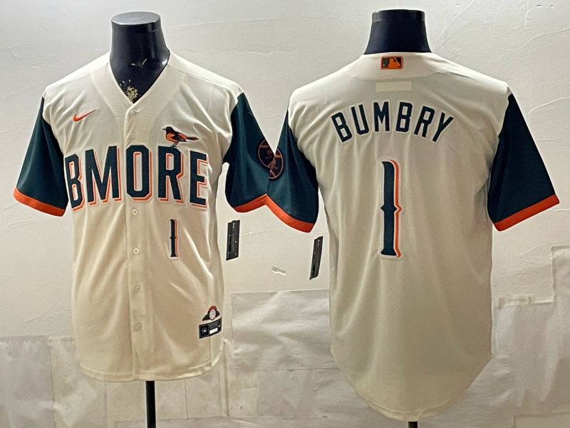 Men's Baltimore Orioles Don Buford #1 Cream 2026 City Connect Stadium Jersey