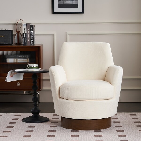 Velvet Swivel Barrel Chair,Swivel Accent Chairs Armchair for Living Room